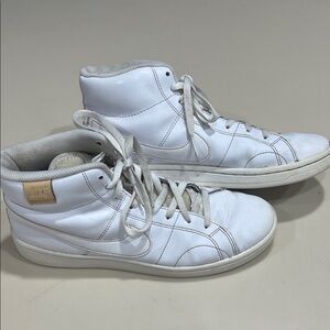 Nike White High-Top Athletic Shoes